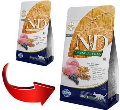 Сухой корм для кошек N&D Low-Grain Feline Lamb & Blueberry Adult 0,3 кг – фото 9