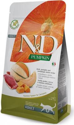Сухой корм N&D Adult Cat GF Pumpkin Duck & Cantaloupe Melon беззерновой с уткой мускатной дыней и тыквой для кошек 5кг – фото 8