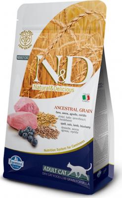 Сухой корм N&D Adult Cat LG Lamb & Blueberry низкозерновой с ягненком и черникой для кошек 10кг – фото 1