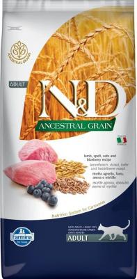 Сухой корм N&D Adult Cat LG Lamb & Blueberry низкозерновой с ягненком и черникой для кошек 10кг – фото 8
