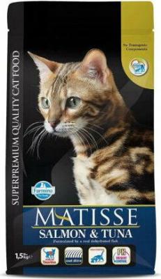 Сухой корм Salmon & Tuna с лососем и тунцом для взрослых кошек 1,5кг – фото 11