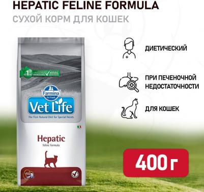 Сухой корм VET LIFE Feline Hepatic диета для кошек 0,4 кг – фото 8