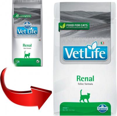 Сухой корм Vet Life Feline Renal диета для кошек 0,4 кг – фото 11