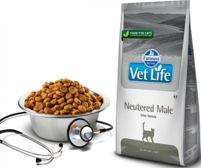 Сухой корм Vet Life Neutered Male Feline диета для кастрированных котов 2кг – фото 4