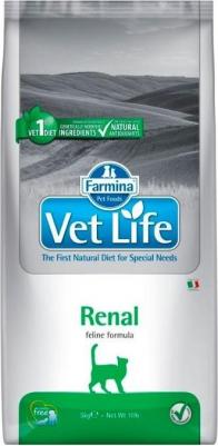 Сухой корм Vet Life Renal Feline диета при почечной недостаточности для кошек 2кг – фото 1