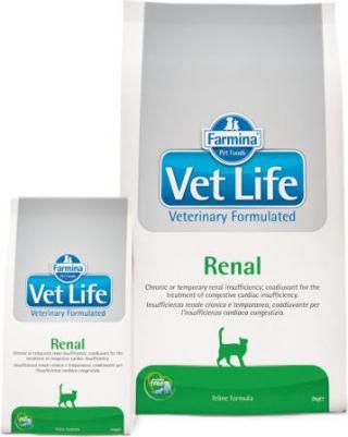 Сухой корм Vet Life Renal Feline диета при почечной недостаточности для кошек 2кг – фото 2