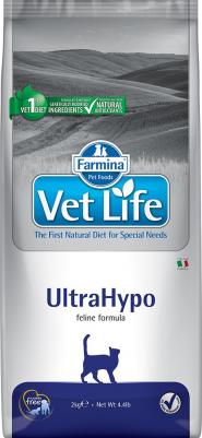 Сухой корм Vet Life UltraHypo Feline диета при пищевой аллергии для кошек 10кг – фото 8