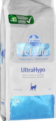 Сухой корм Vet Life UltraHypo Feline диета при пищевой аллергии для кошек 10кг