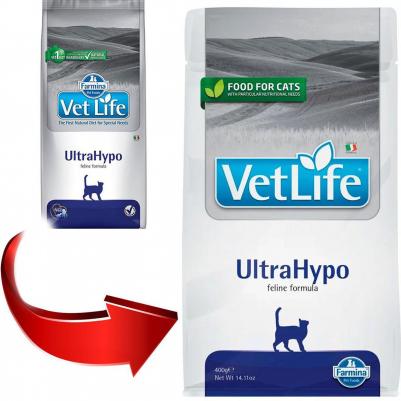 Vet Life UltraHypo корм для кошек при пищевой аллергии или пищевая непереносимость – фото 13