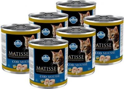 Влажный корм для кошек MATISSE MOUSSE, мусс с треской, 6шт по 300г – фото 2