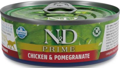Влажный корм для котят N & D Prime Chicken & Pomegr Kitten с курицей и гранатом 0,08 кг – фото 12