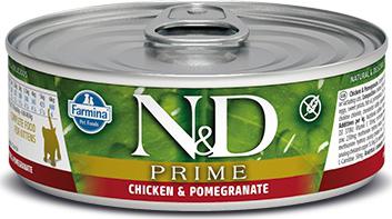 Влажный корм для котят N & D Prime Chicken & Pomegr Kitten с курицей и гранатом 0,08 кг – фото 16
