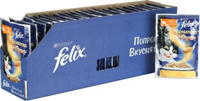 Sensations в Удивительном соусе консервы 85 гр для кошек Индейка, Бекон пауч 1х24 – фото 4