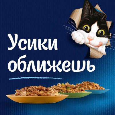 Sensations влажный корм для взрослых кошек всех пород, курица в желе с морковью – фото 1