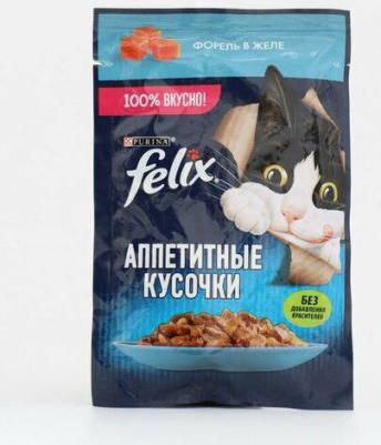 Влажный корм для кошек Аппетитные кусочки с форелью в желе, 75 г – фото 17