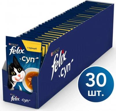 Влажный корм для кошек суп с курицей 48 г – фото 12