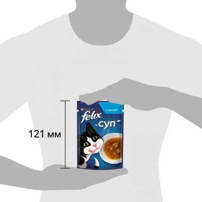 Влажный корм для кошек суп с треской 48 г – фото 12