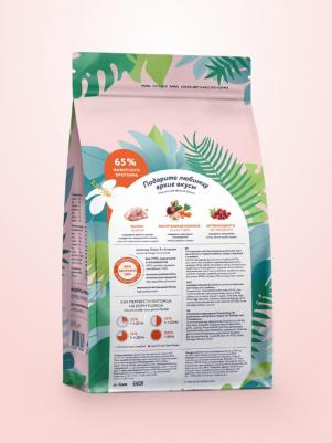 Сухой корм для взрослых стерилизованных кошек и котов с индейкой и клюквой, 800 г – фото 6