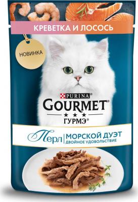 Влажный корм для кошек Перл Мясной Дуэт креветки и лосось в соусе, 75 г*26 шт – фото 12