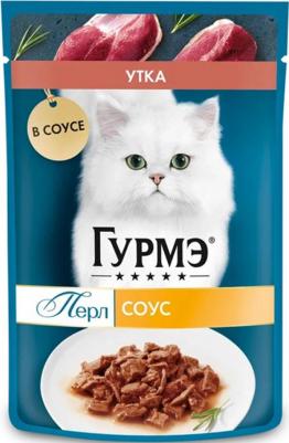 Влажный корм для кошек Перл Нежное филе с уткой в соусе 75г