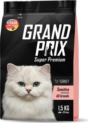 Корм сухой Sensitive Stomachs индейка для кошек с чувствительным пищеварением 1.5 кг