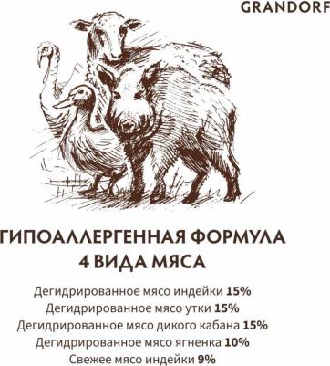 Indoor сухой корм для домашних кошек, с нормальной активностью, четыре вида мяса - 400 г – фото 10