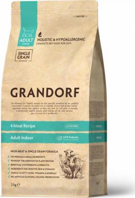 Indoor сухой корм для домашних кошек, с нормальной активностью, четыре вида мяса - 400 г – фото 12