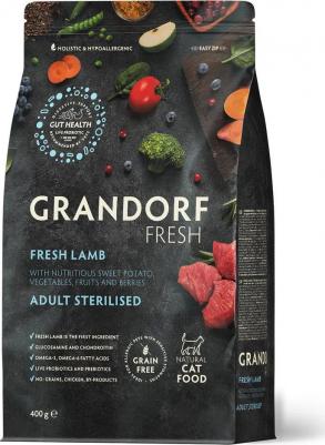 Сухой корм для кошек Fresh, для стерилизованных, ягненок, батат, 400 г