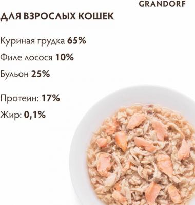 Влажный корм для кошек Куриная грудка с лососем 0,07 кг – фото 14