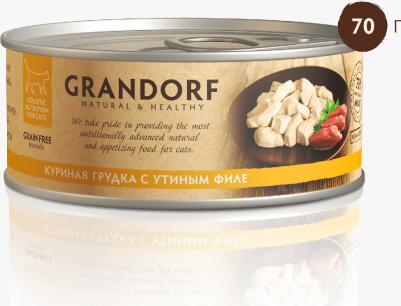 Влажный корм для кошек Куриная грудка с утиным филе 0,07 кг – фото 6