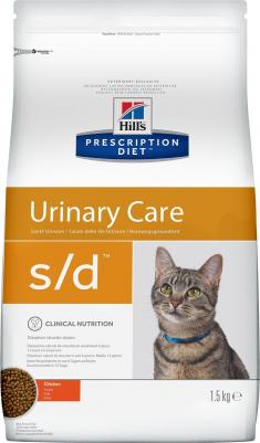 Корм для кошек Prescription Diet Feline S/D для растворен сух.1,5кг