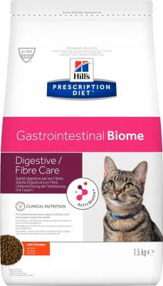 Корм для кошек Prescription Diet Gastrointestinal Biome при расстройствах пищеварения, c курицей, сух. 1,5кг
