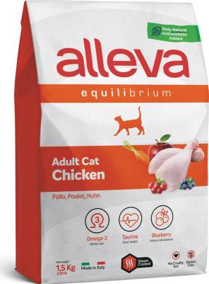 Корм сухой ALLEVA EQUILIBRIUM CAT Adult Chicken для взрослых кошек с курицей 1,5 кг 1110