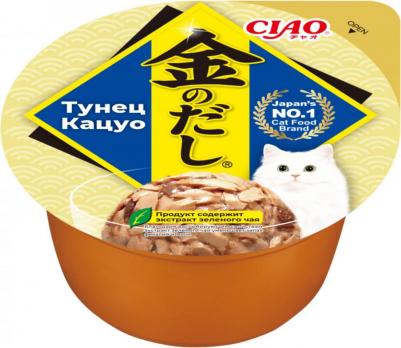 ЧАО корм для кошек влажный корм Kinnodashi cup Тунец Кацуо, консервы, 70 гр х 6 шт – фото 2