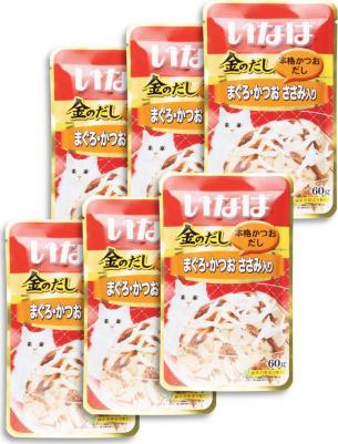 Корм для кошек Киннодаси в желе Микс тунцов, куриное филе пауч 60г – фото 15