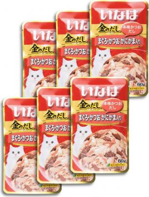 Корм для кошек Киннодаси в желе Микс тунцов, сурими пауч 60г – фото 13