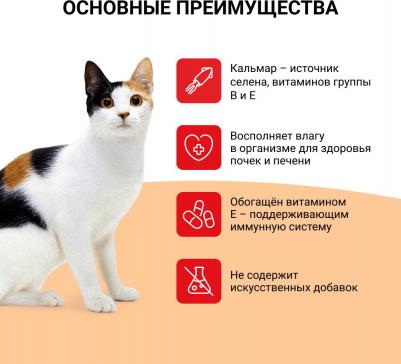 Корм для кошек Тороми в бульоне филе курицы, тунец, кальмар банка 80г – фото 13