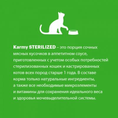 Sterilised Консервированный полнорационный корм для стерилизованных кошек и кастрированных котов старше 1 года, с лососем, 80 гр – фото 1