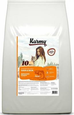 Сухой корм для кошек с лососем для поддержания здоровья кожи и шерсти 10 кг – фото 2