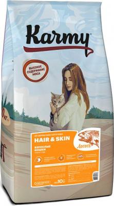 Сухой корм для кошек с лососем для поддержания здоровья кожи и шерсти 10 кг – фото 5