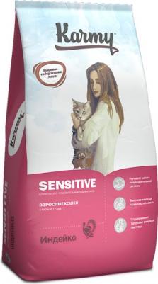 Сухой корм для кошек Sensitive, индейка, 0,4кг – фото 1