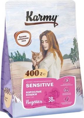 Сухой корм для кошек Sensitive, индейка, 0,4кг – фото 2
