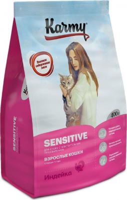 Сухой корм для кошек Sensitive, индейка, 0,4кг – фото 3