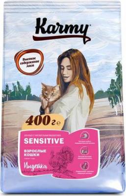 Сухой корм для кошек Sensitive, индейка, 0,4кг – фото 6
