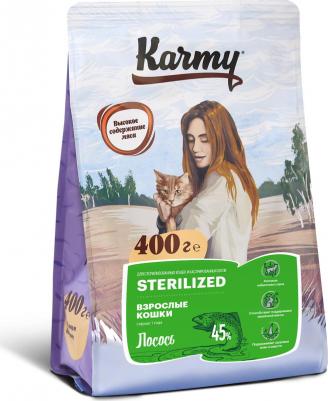 Сухой корм для кошек Sterilized, для стерилизованных, лосось, 0,4кг – фото 7