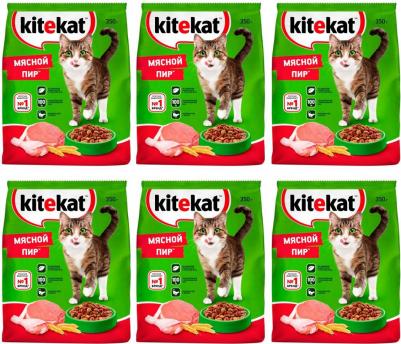 Сухой корм для кошек мясной пир 350 г – фото 5