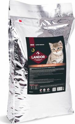 полнорационный сухой корм для котят, с индейкой и лососем