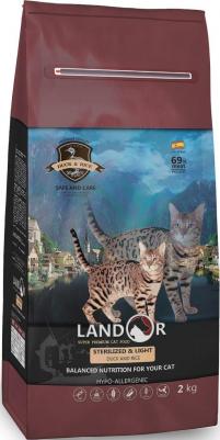 Сухой корм Sterilized & Light Duck and Rice гипоаллергенный с уткой и рисом для стерилизованных и с избыточным весом кошек 10кг – фото 2