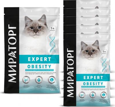 Expert Obesity корм для взрослых кошек, при избыточном весе и ожирении, курица – фото 1