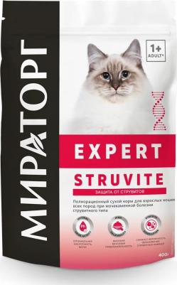 Expert Struvite корм для взрослых кошек, при мочекаменной болезни струвитного типа, курица 4670081572954